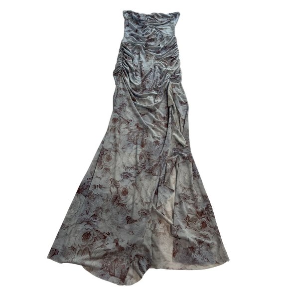 Bec + Bridge Danica Strapless Dress in Chambray Rose - Picture 1 of 4